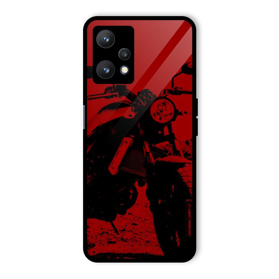Stylish Ride Red Glass Back Case for Realme 9 Pro 5G