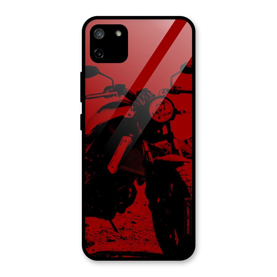 Stylish Ride Red Glass Back Case for Realme C11