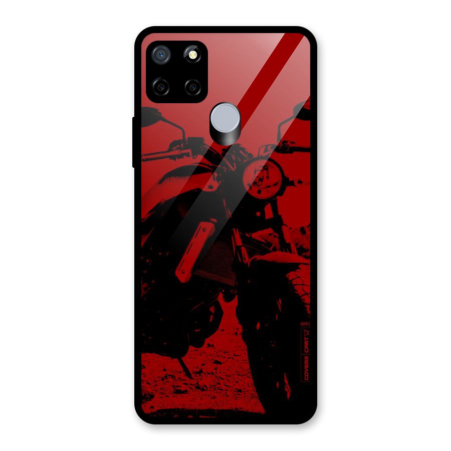 Stylish Ride Red Glass Back Case for Realme C12