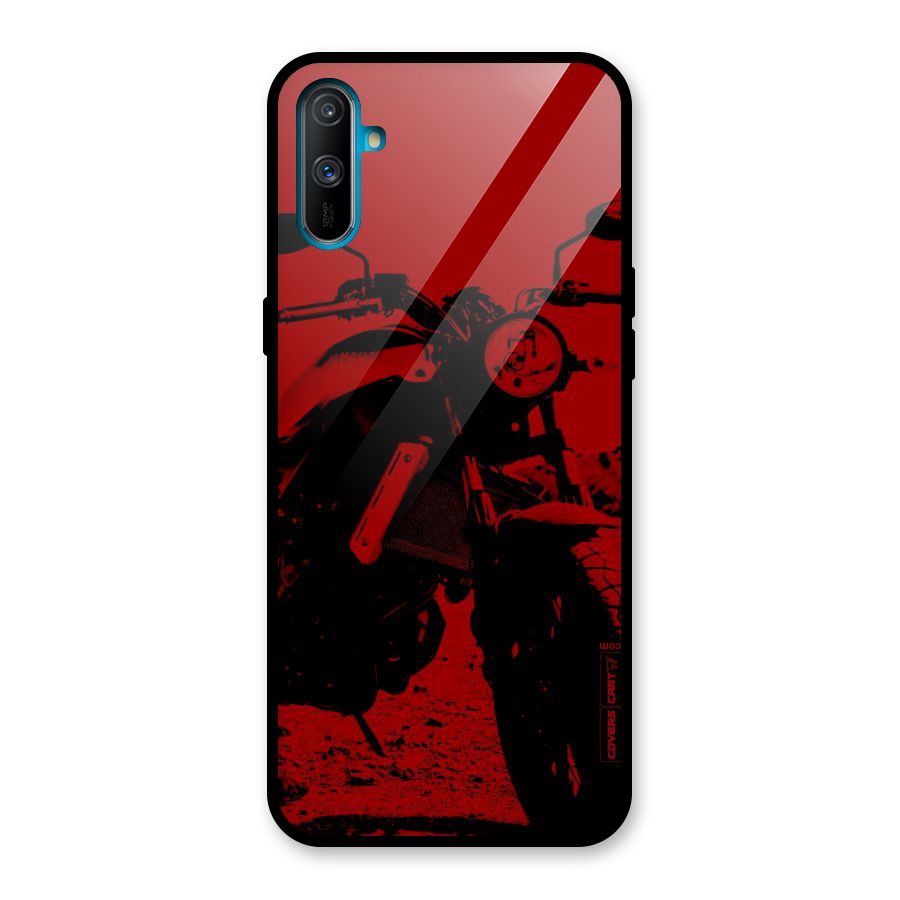 Stylish Ride Red Glass Back Case for Realme C3