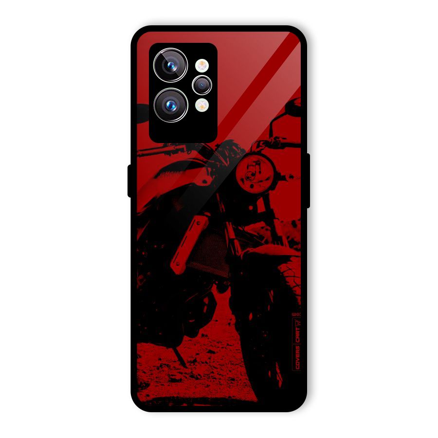 Stylish Ride Red Glass Back Case for Realme GT2 Pro