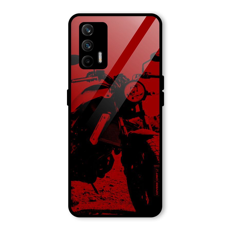 Stylish Ride Red Glass Back Case for Realme GT 5G