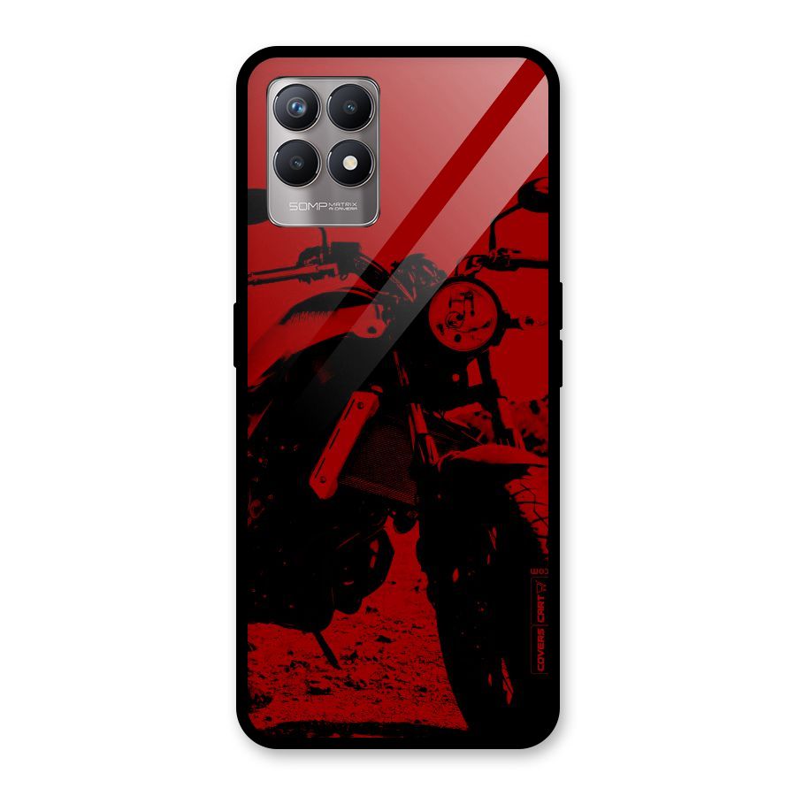 Stylish Ride Red Glass Back Case for Realme Narzo 50