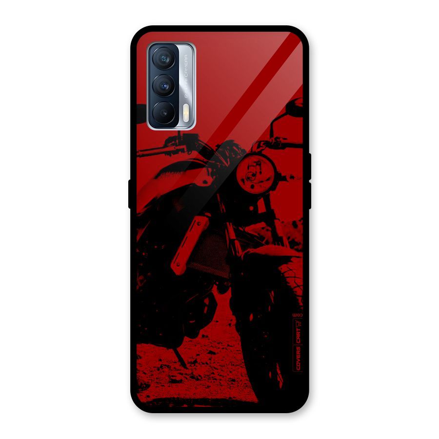 Stylish Ride Red Glass Back Case for Realme X7