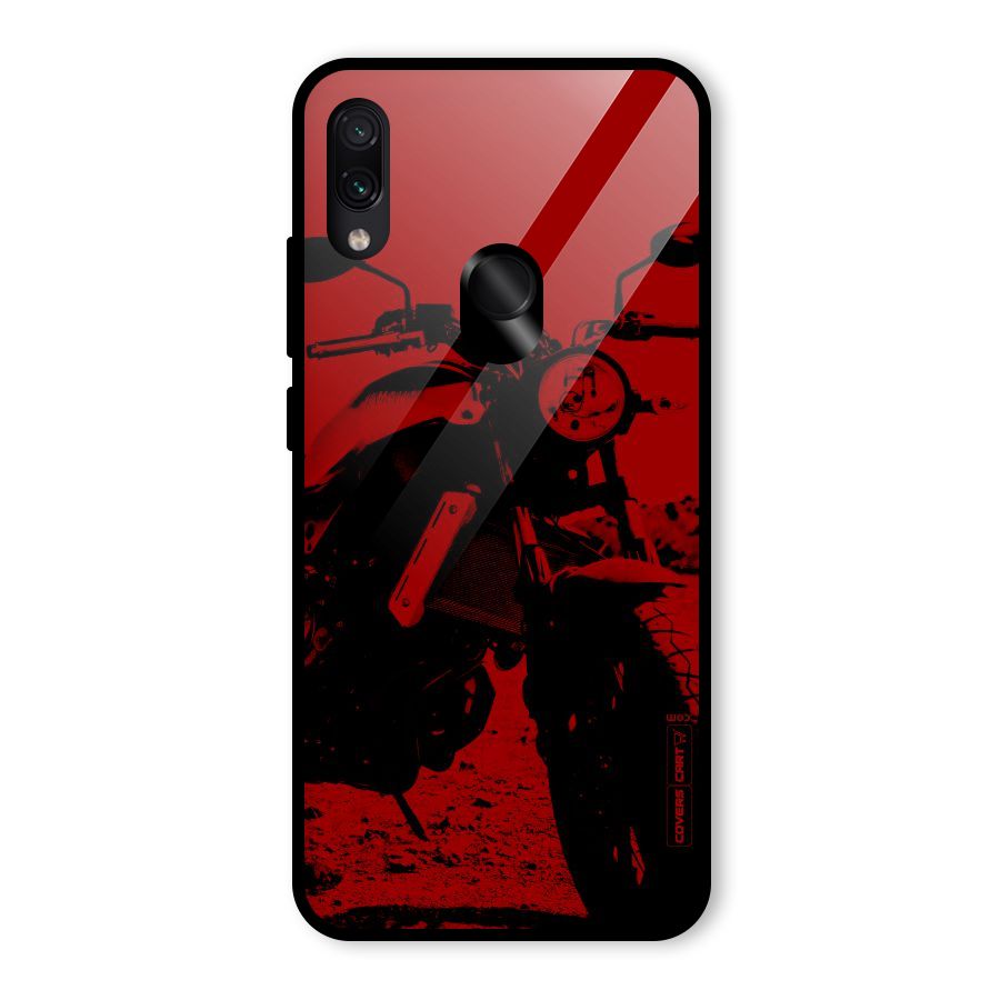 Stylish Ride Red Glass Back Case for Redmi Note 7 Pro