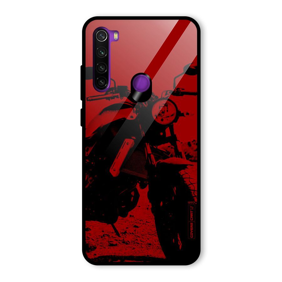 Stylish Ride Red Glass Back Case for Redmi Note 8