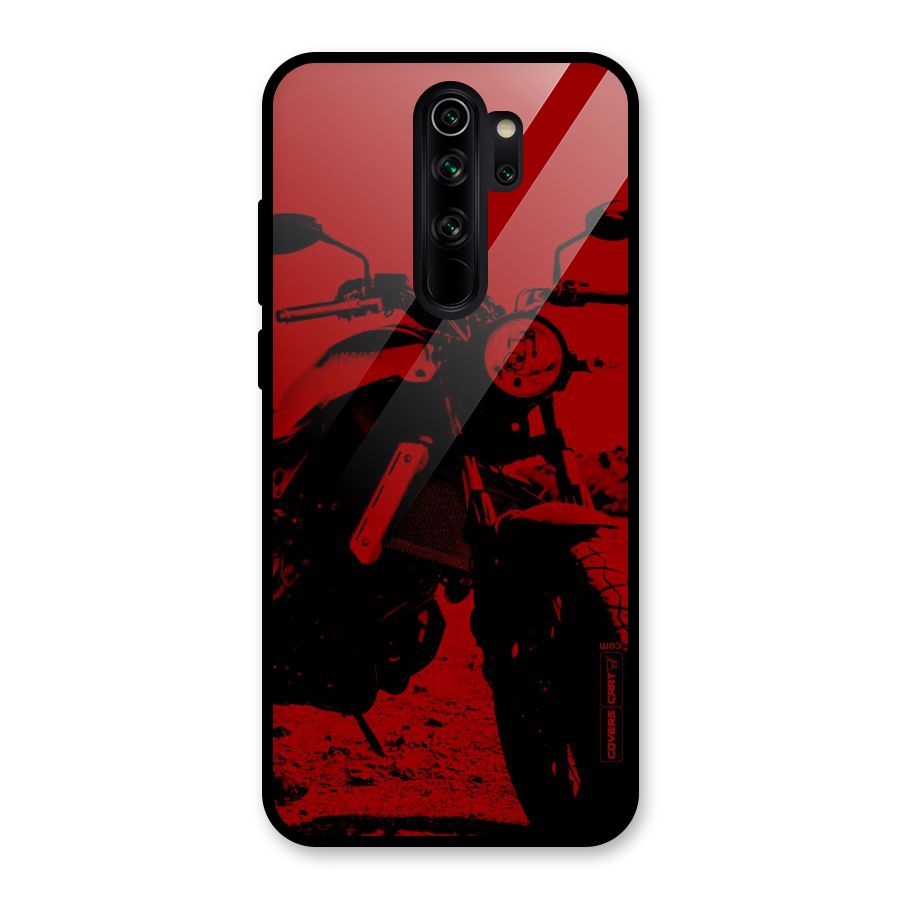 Stylish Ride Red Glass Back Case for Redmi Note 8 Pro