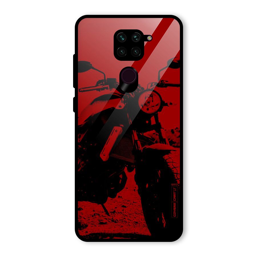 Stylish Ride Red Glass Back Case for Redmi Note 9