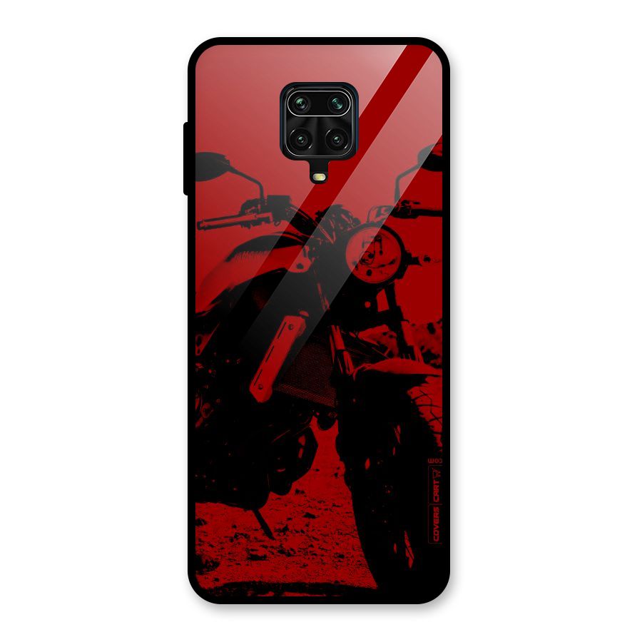 Stylish Ride Red Glass Back Case for Redmi Note 9 Pro