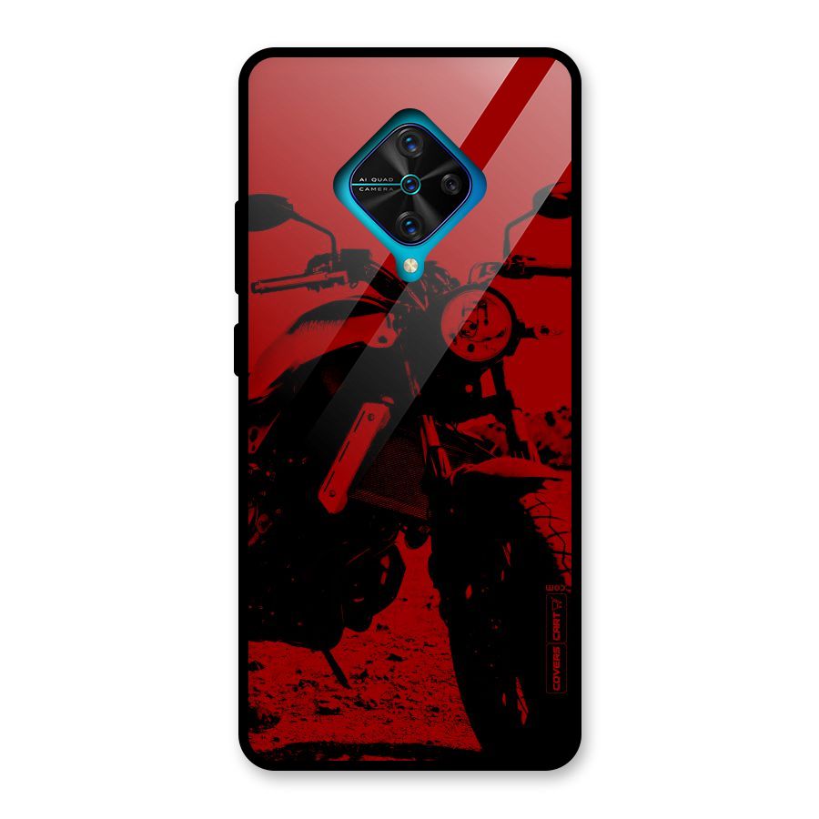 Stylish Ride Red Glass Back Case for Vivo S1 Pro