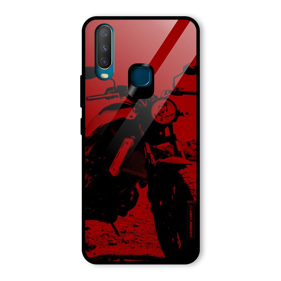 Stylish Ride Red Glass Back Case for Vivo U10