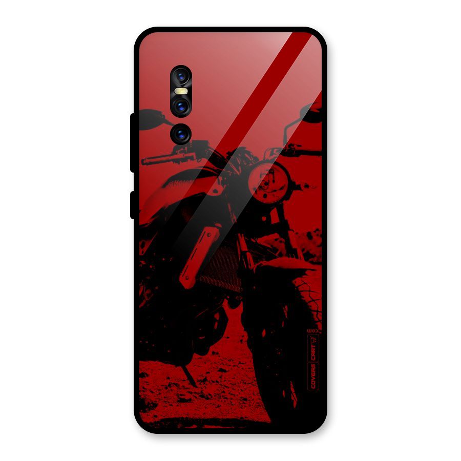 Stylish Ride Red Glass Back Case for Vivo V15 Pro
