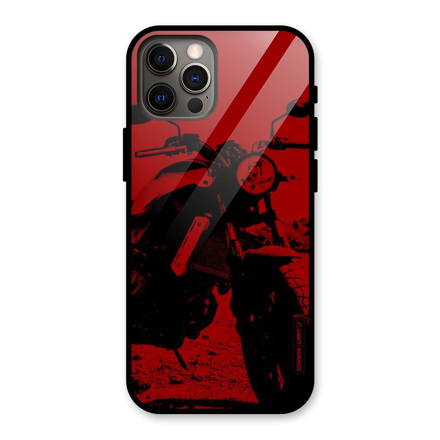 Stylish Ride Red Glass Back Case for iPhone 12 Pro
