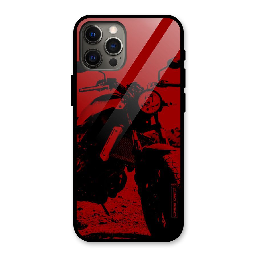 Stylish Ride Red Glass Back Case for iPhone 12 Pro Max