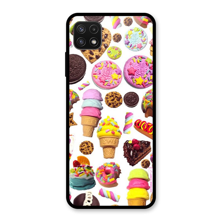 Sugar Rush Glass Back Case for Galaxy A22 5G