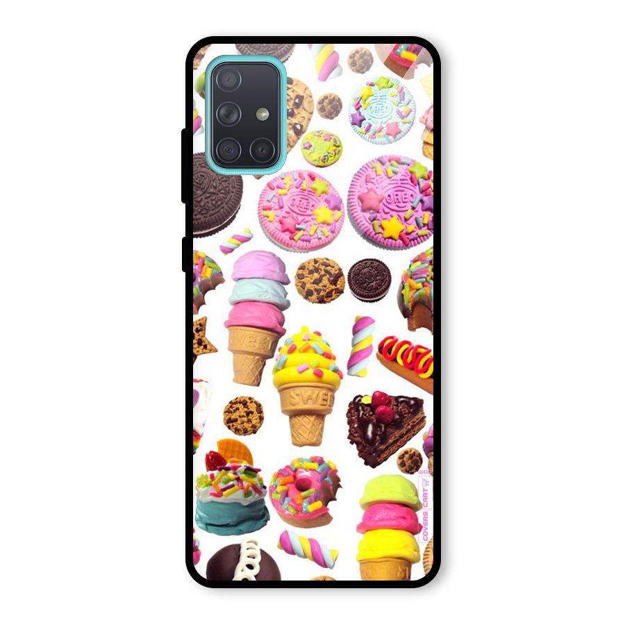Sugar Rush Glass Back Case for Galaxy A71