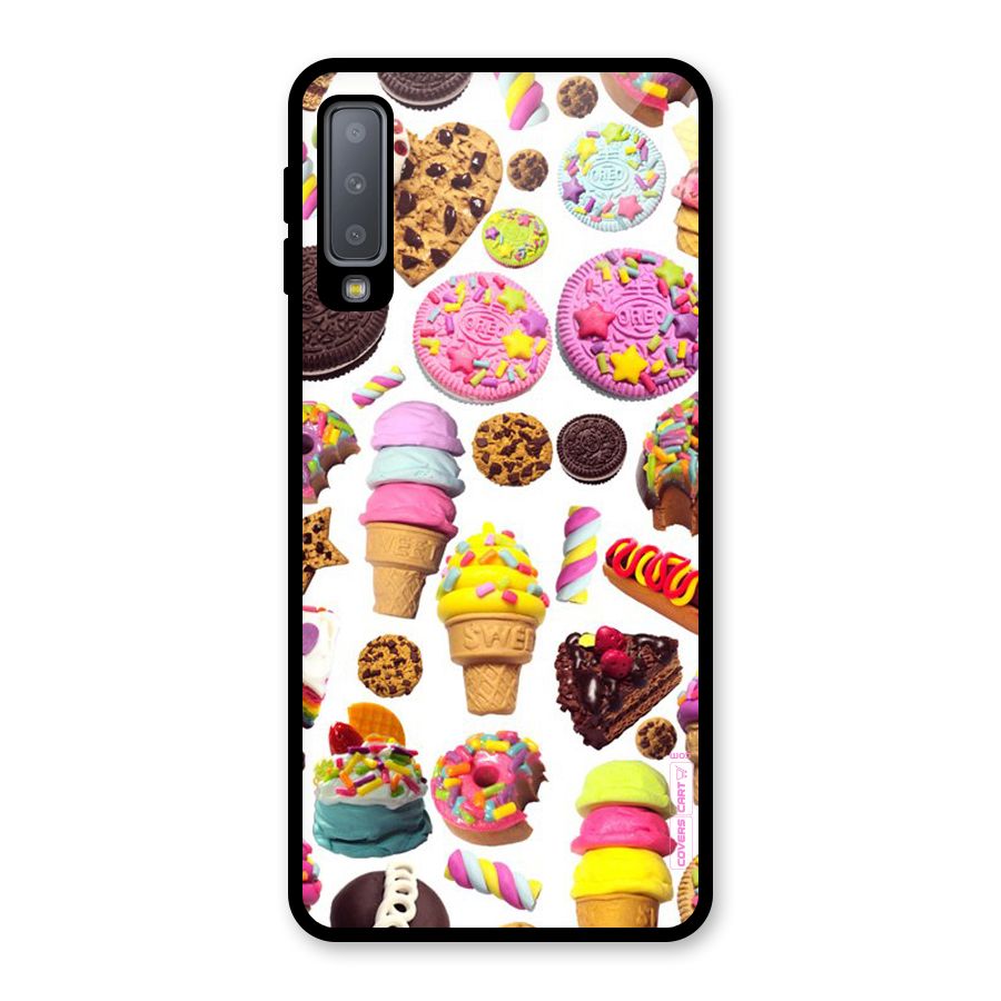 Sugar Rush Glass Back Case for Galaxy A7 (2018)