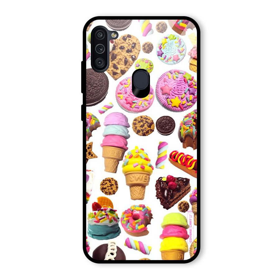 Sugar Rush Glass Back Case for Galaxy M11