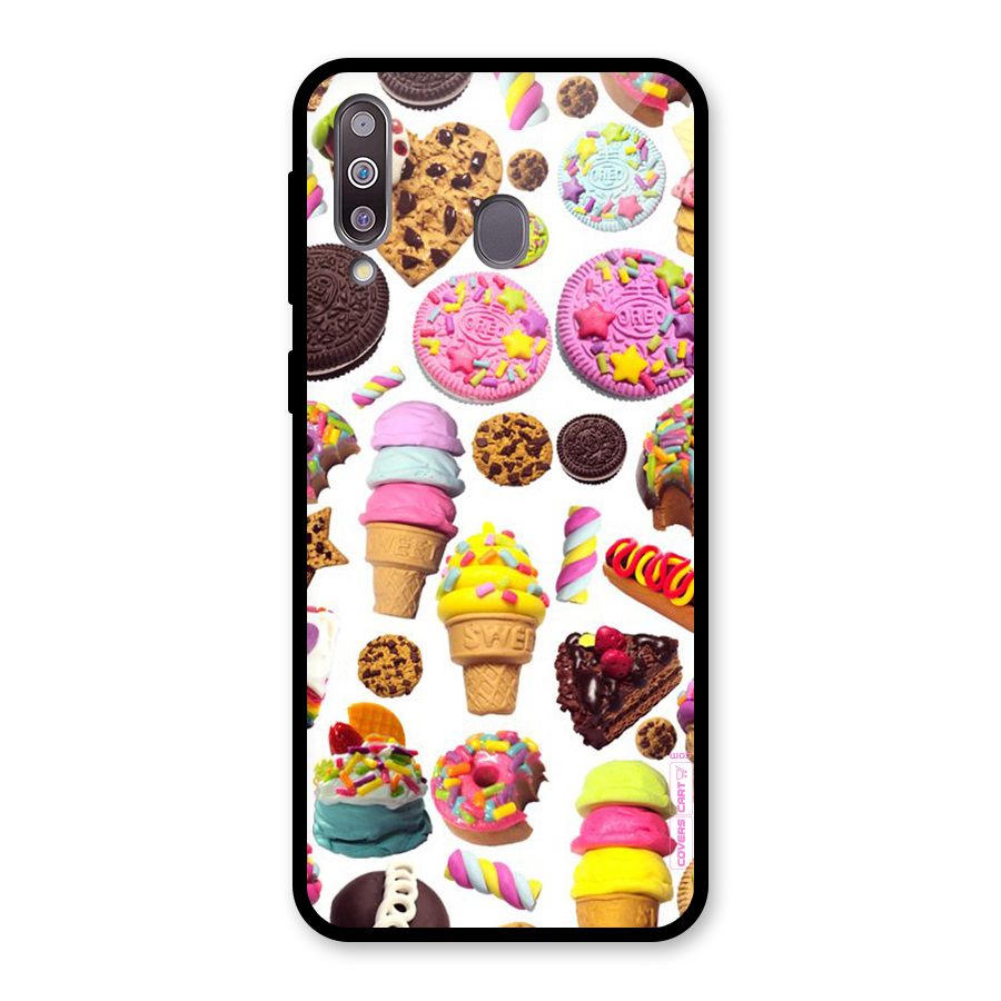 Sugar Rush Glass Back Case for Galaxy M30