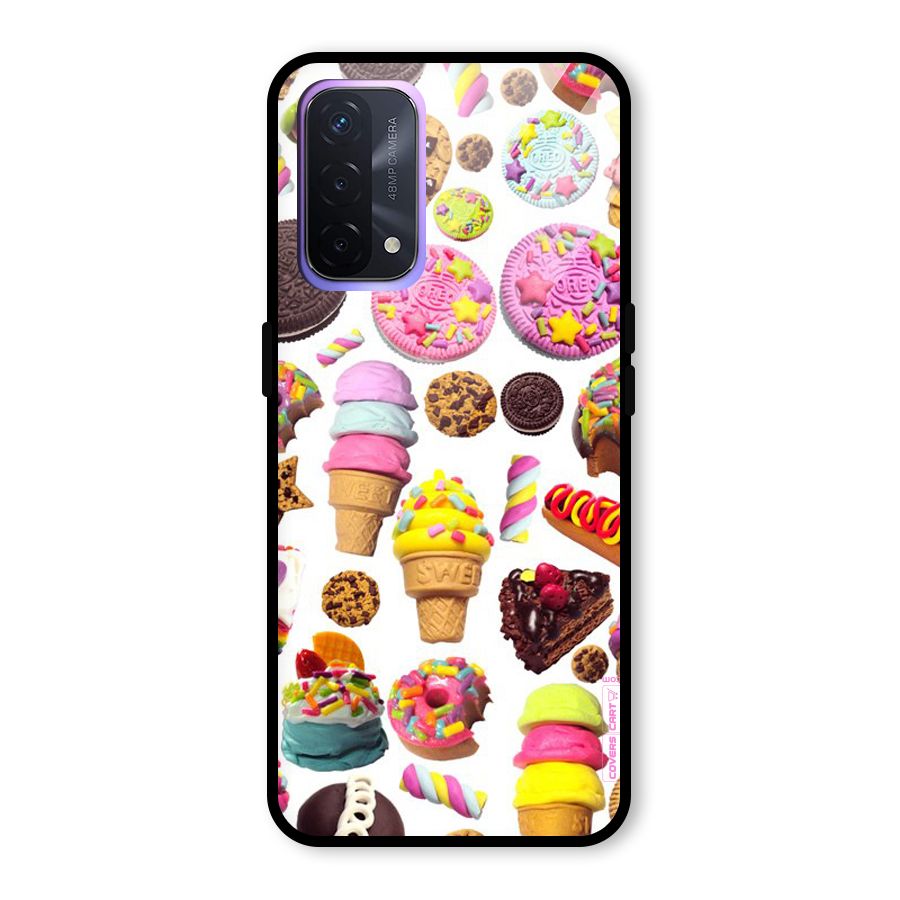 Sugar Rush Glass Back Case for Oppo A74 5G