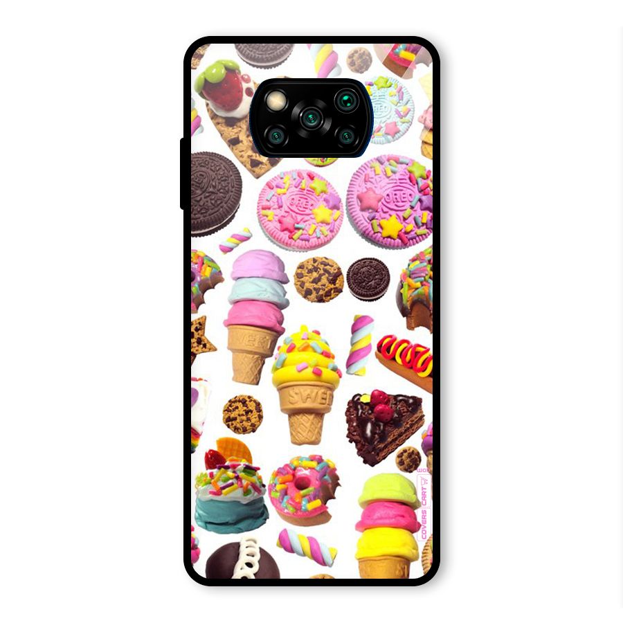 Sugar Rush Glass Back Case for Poco X3 Pro