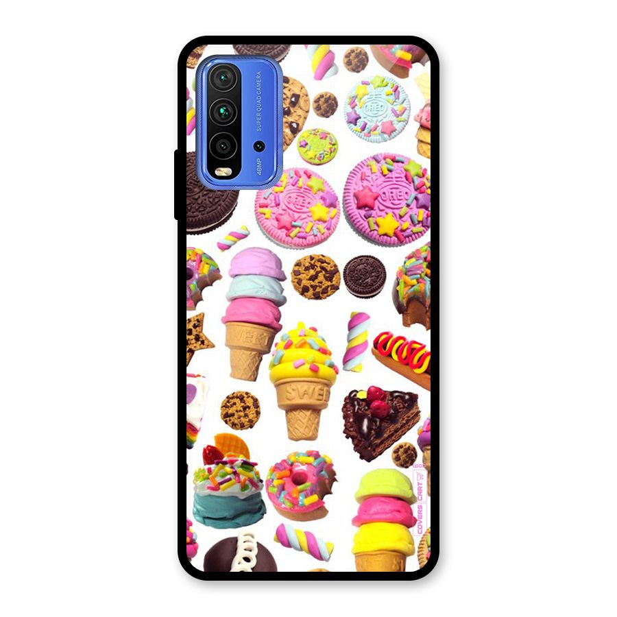 Sugar Rush Glass Back Case for Redmi 9 Power