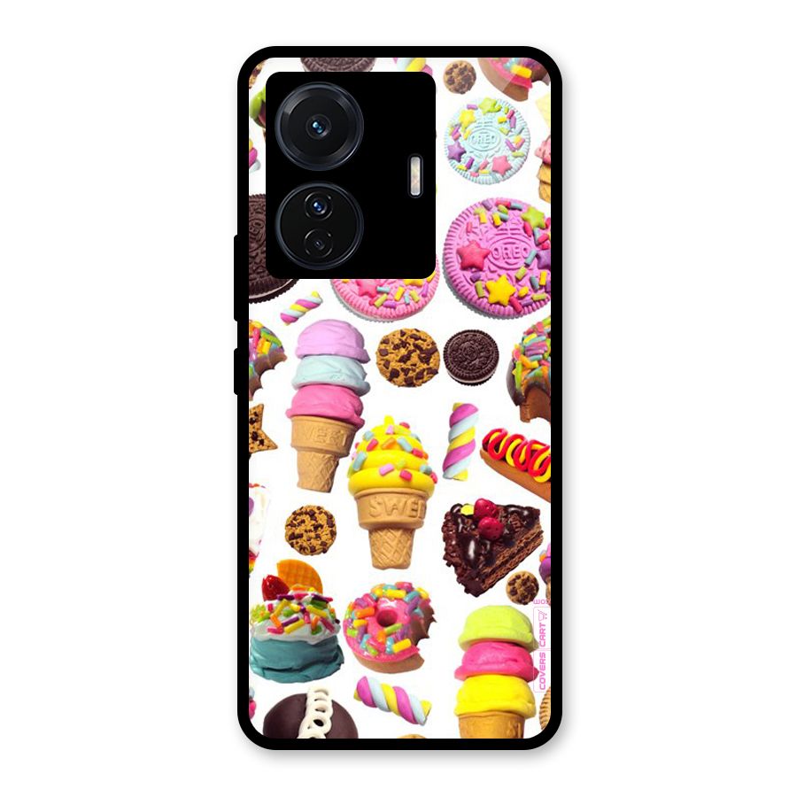 Sugar Rush Glass Back Case for Vivo T1 Pro