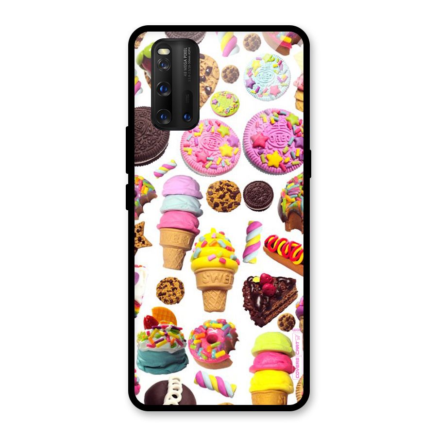 Sugar Rush Glass Back Case for Vivo iQOO 3