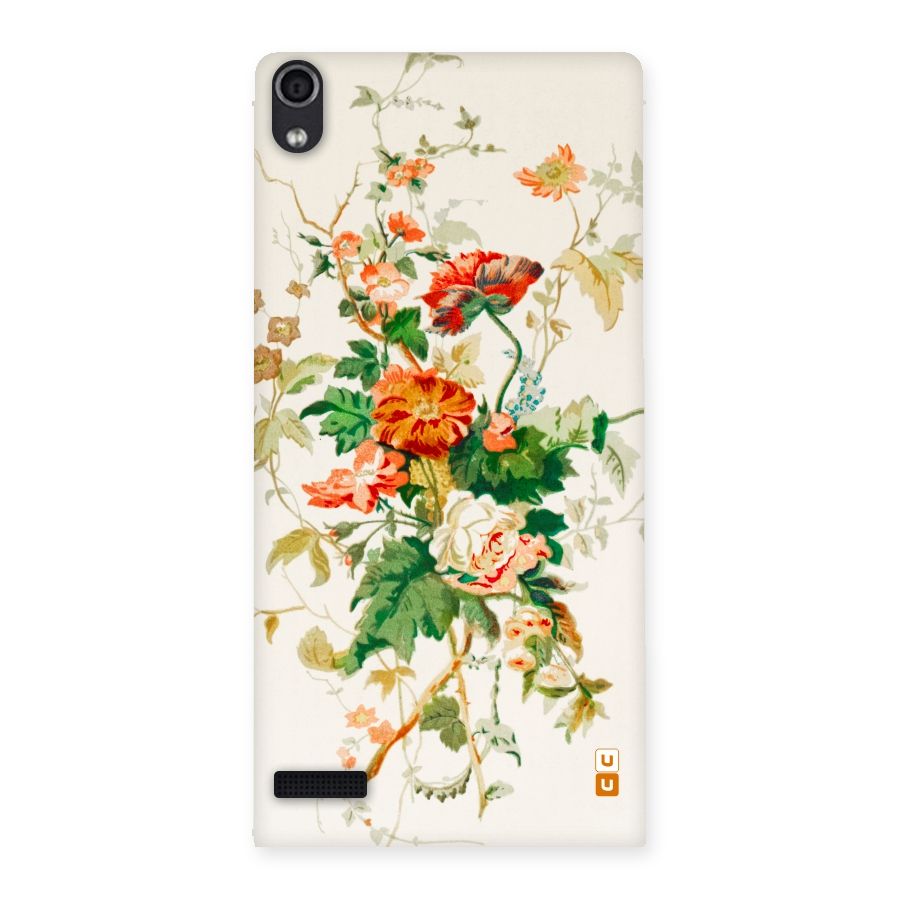 Summer Floral Back Case for Ascend P6