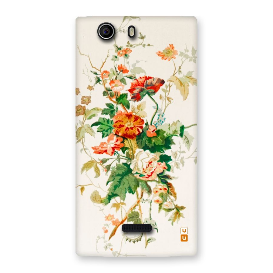 Summer Floral Back Case for Canvas Nitro 2 E311