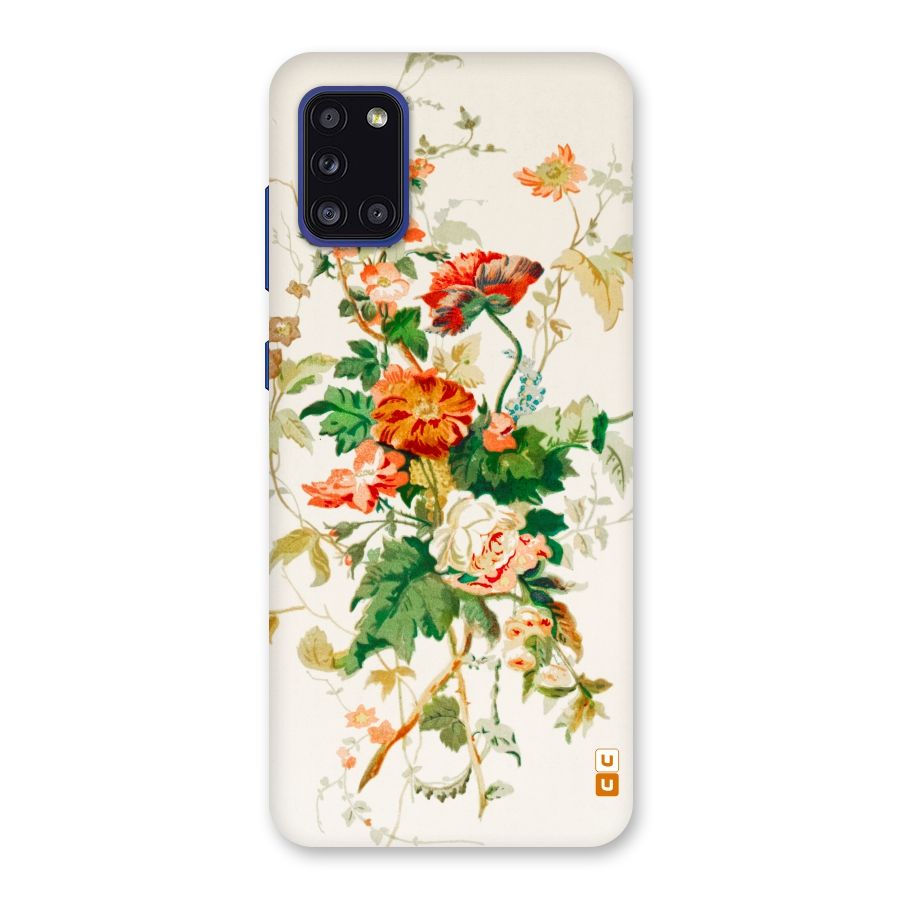 Summer Floral Back Case for Galaxy A31