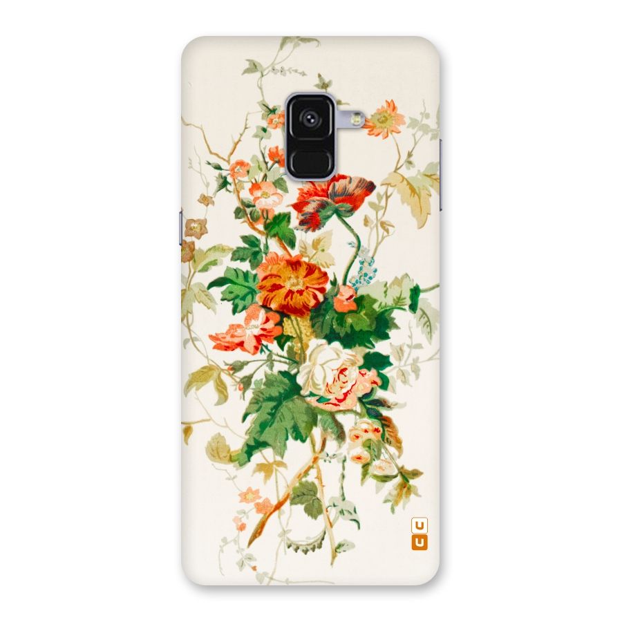 Summer Floral Back Case for Galaxy A8 Plus