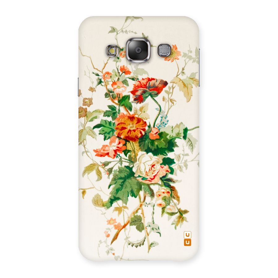 Summer Floral Back Case for Galaxy E7