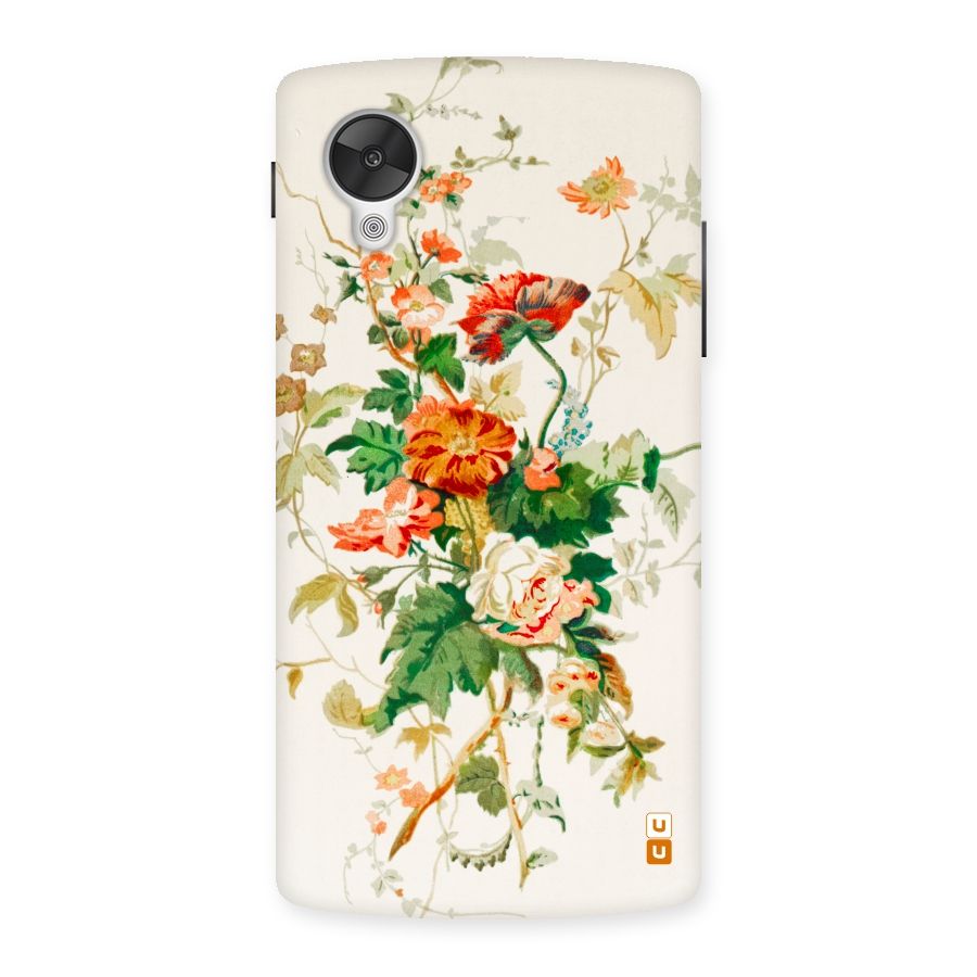 Summer Floral Back Case for Google Nexsus 5