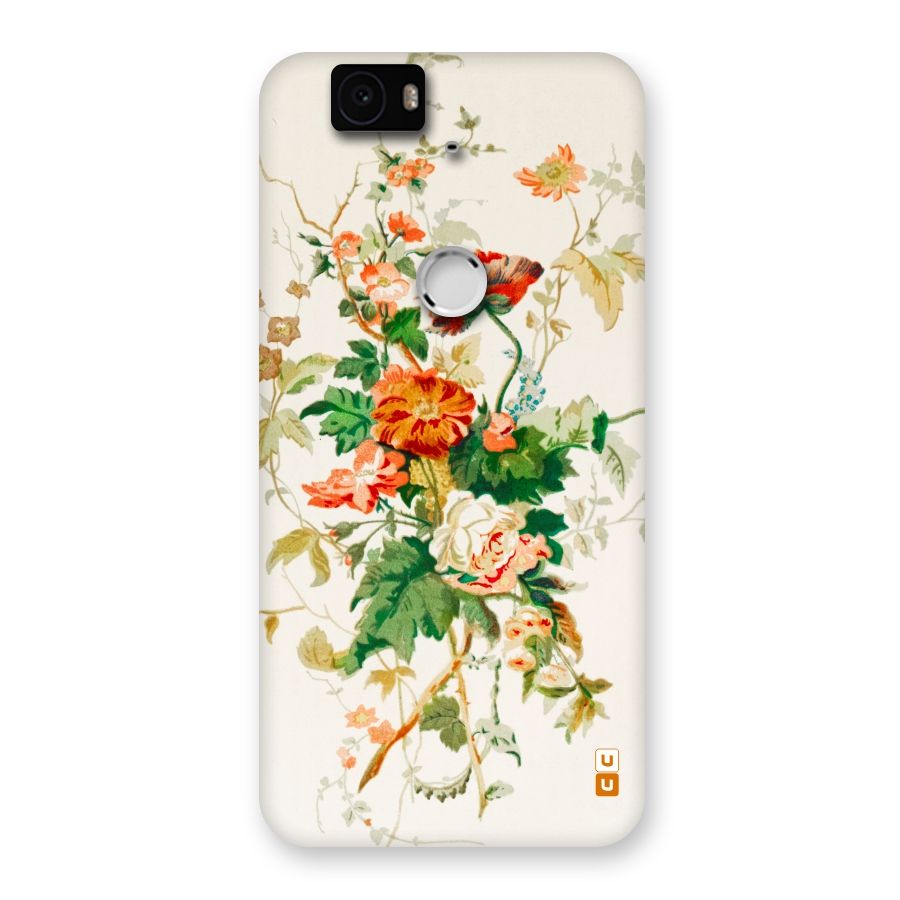 Summer Floral Back Case for Google Nexus-6P