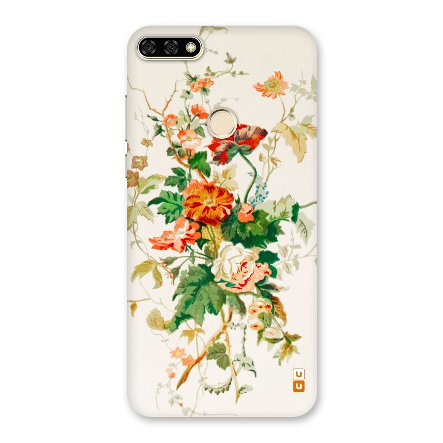 Summer Floral Back Case for Honor 7A