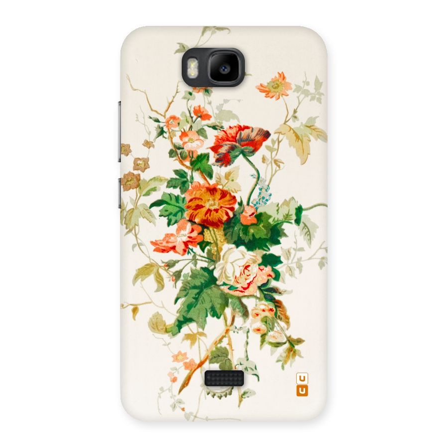 Summer Floral Back Case for Honor Bee