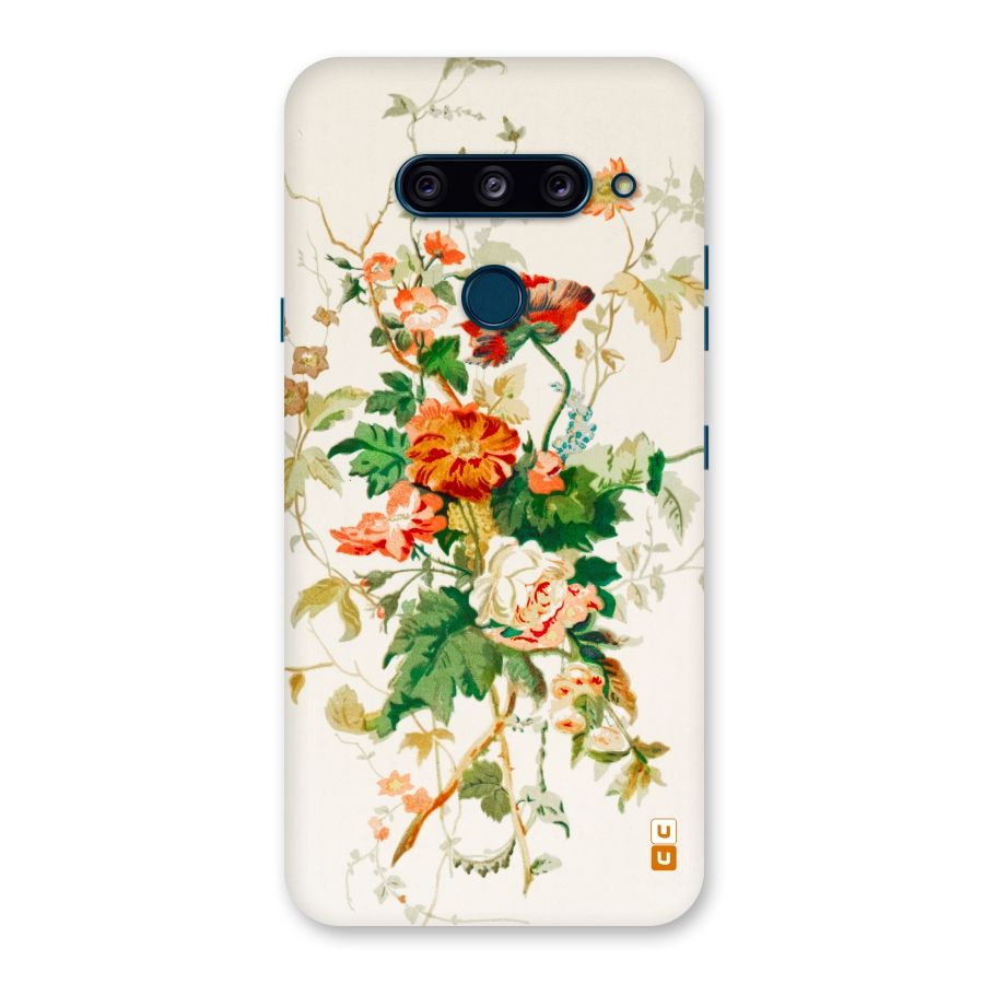 Summer Floral Back Case for LG  V40 ThinQ
