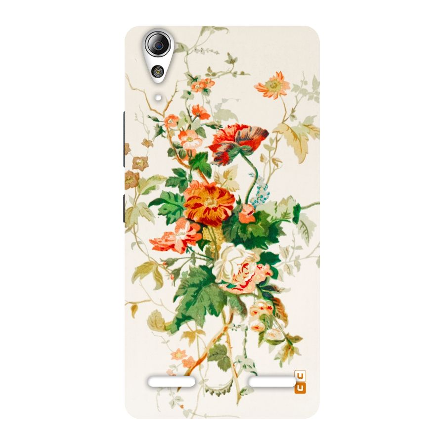 Summer Floral Back Case for Lenovo A6000 Plus