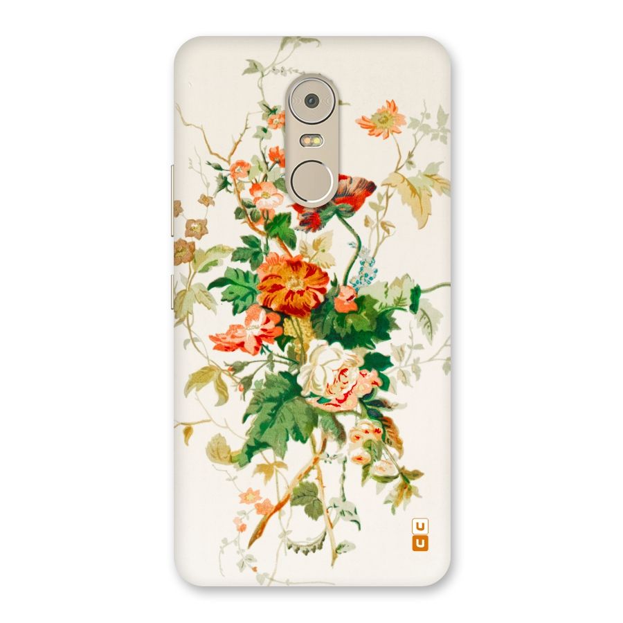Summer Floral Back Case for Lenovo K6 Note