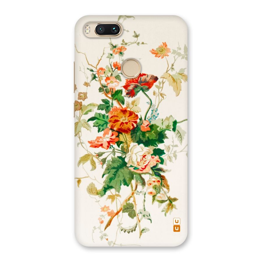 Summer Floral Back Case for Mi A1
