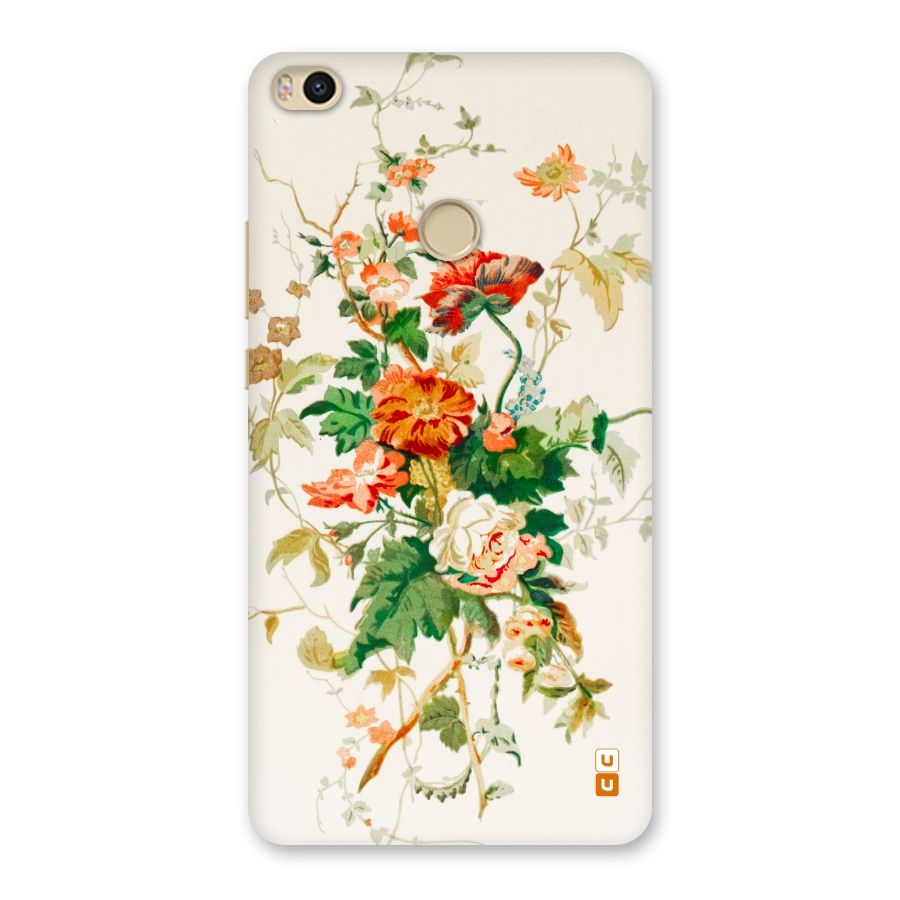 Summer Floral Back Case for Mi Max 2
