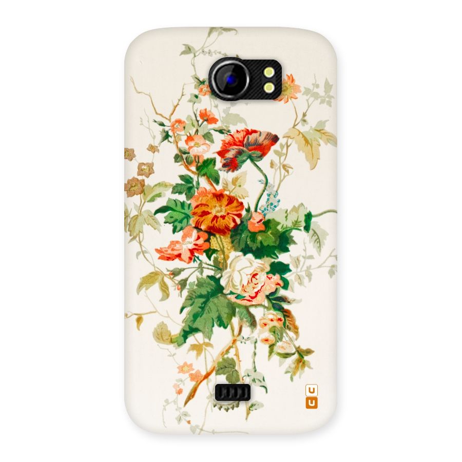 Summer Floral Back Case for Micromax Canvas 2 A110
