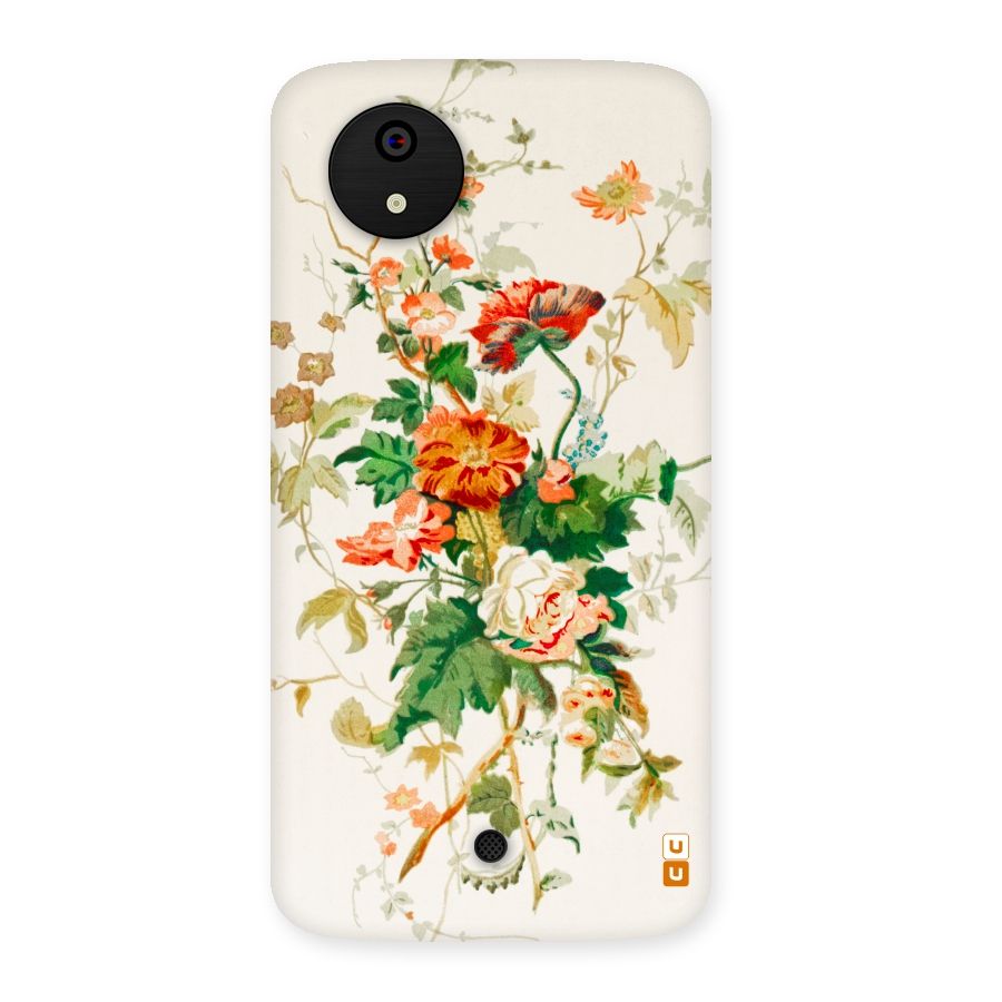 Summer Floral Back Case for Micromax Canvas A1