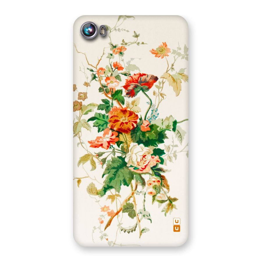 Summer Floral Back Case for Micromax Canvas Fire 4 A107