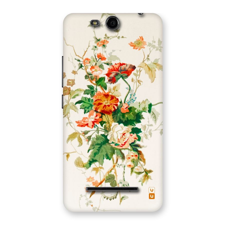 Summer Floral Back Case for Micromax Canvas Juice 3 Q392