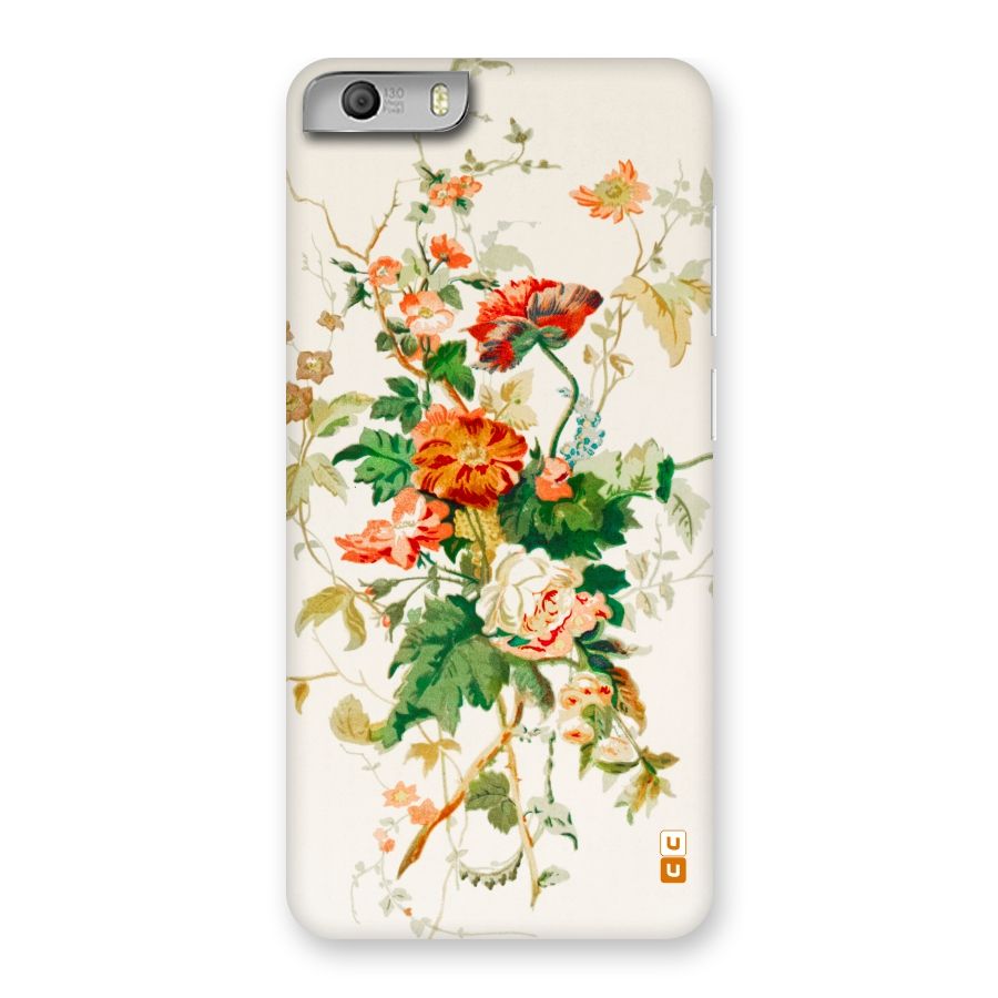 Summer Floral Back Case for Micromax Canvas Knight 2