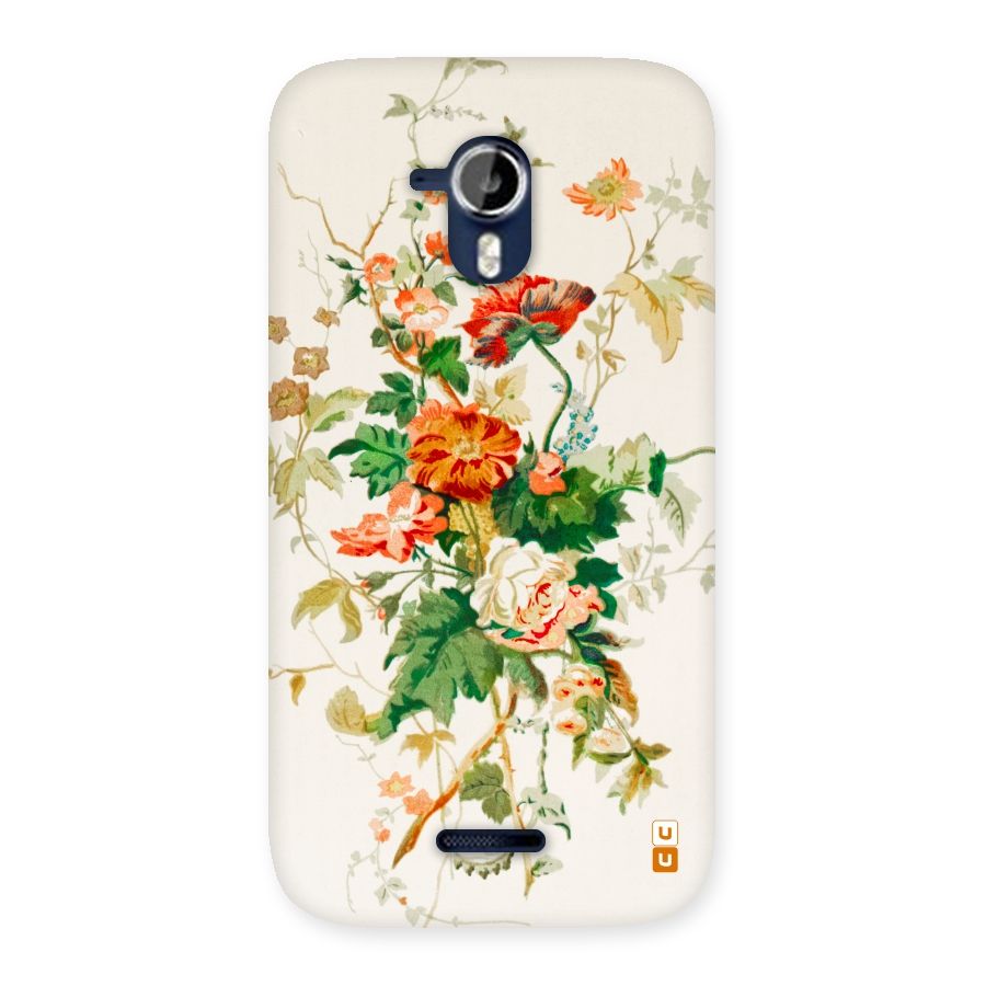 Summer Floral Back Case for Micromax Canvas Magnus A117