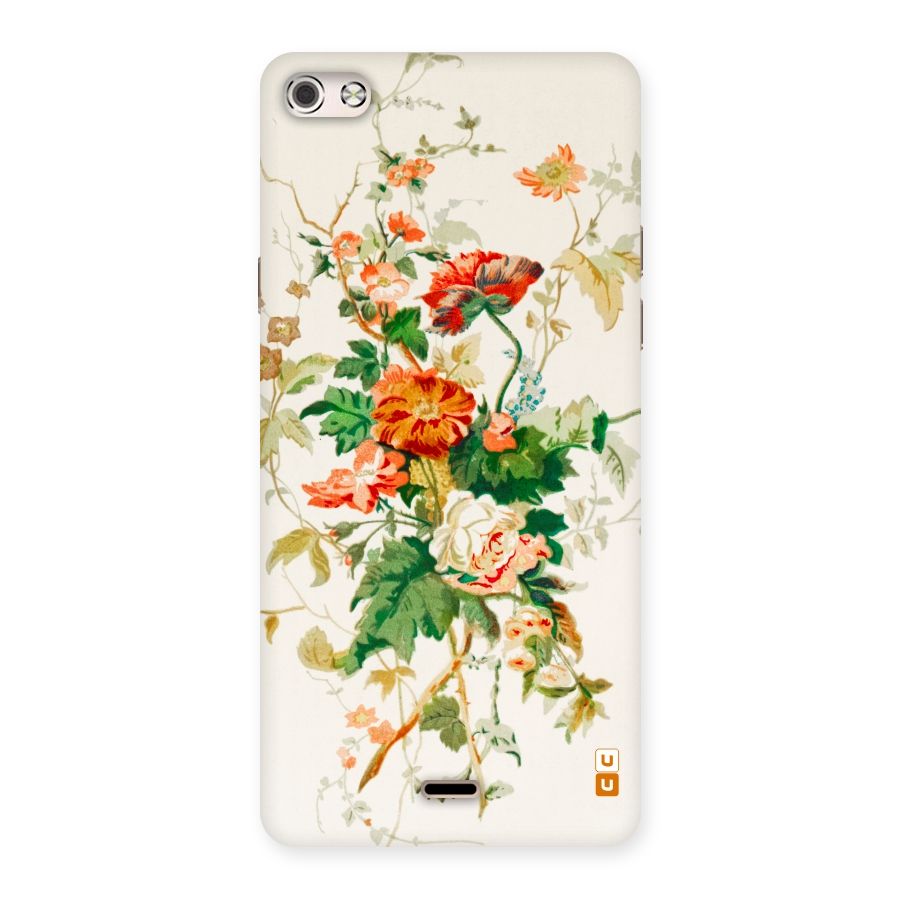 Summer Floral Back Case for Micromax Canvas Silver 5