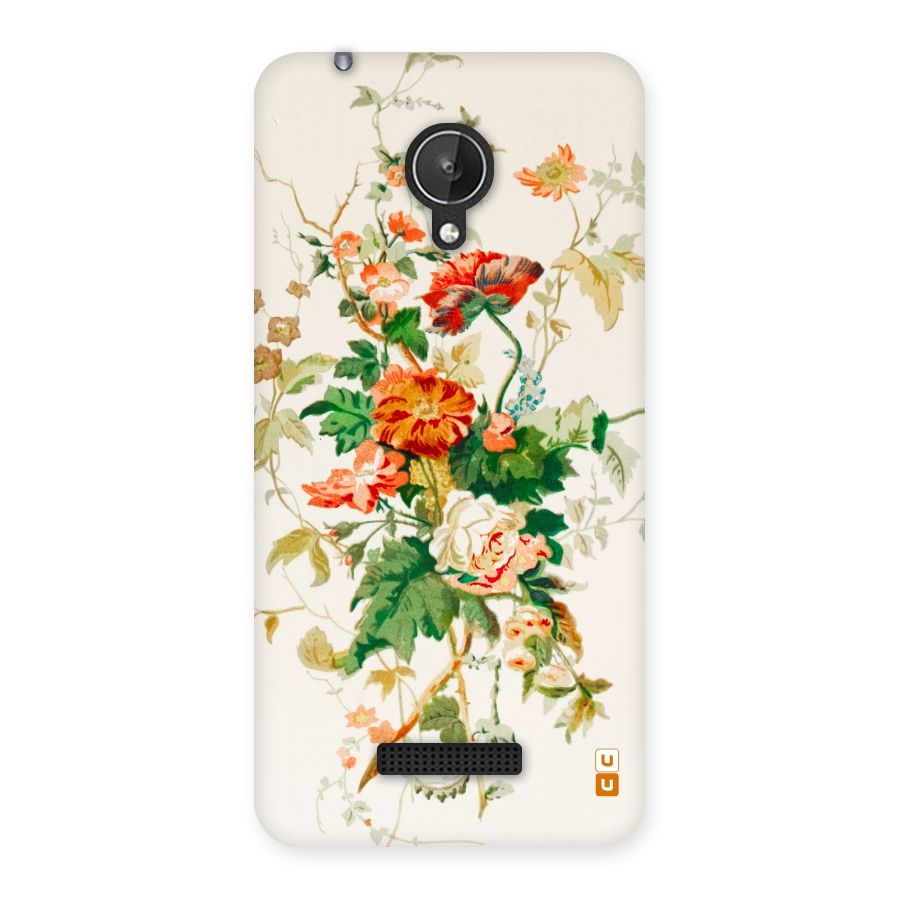 Summer Floral Back Case for Micromax Canvas Spark Q380